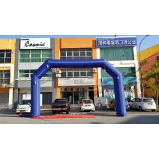 30ft Blue Hexogon Inflatable Arch for sale